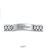 BLING JEWELRY Stainless Steel ID Bracelet Link Personalize Hypoallergeni... - $52.24