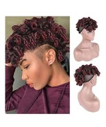 Oseti Afro Curly Mohawk Hair Extensions for Black Women Short Mohawk Pon... - £16.82 GBP