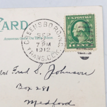 Library of Congress 1912 Greensboro NC Trans CLK RPO Duplex Cancel Postcard - £9.58 GBP