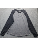Lucky Brand Henley Shirt Mens 2XL Multi Colorblock Stretch Down Shoulder... - $19.28