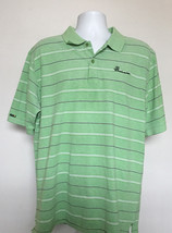 Budweiser Beer Striped Polo Shirt Mens XXL Green Cotton Poly Blend - £22.30 GBP