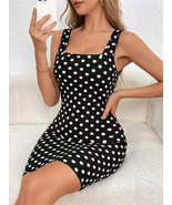 Contrast Polka Dot Mini Cami Dress - $36.29 CAD