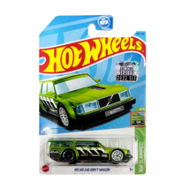 Hot Wheels Volvo 240 Drift Wagon Green #245 Mainline 2023 Case Q (In-Sto... - $3.92