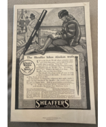 Sheaffers Fountain Pen Advertisement 1919 Art Black &amp; White Antique Alaska - $27.83