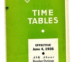 Penn Ohio Coach Lines 1935 Bus Time Tables and Route Map - $54.39