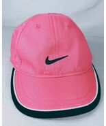 Nike Neon Pink Cap Hat Black Swoosh Toddler Baby Size Just Do It Rare - $317.40 MXN