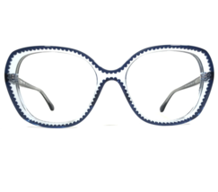 Draper James Eyeglasses Frames DJ7032 424 BLUE Clear Square Oversized 56-18-140 - £58.65 GBP