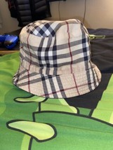 Burberry London Unisex Nova Check Bucket Hat Reversible Small - £83.66 GBP
