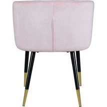 Meridian Furniture Louise Velvet Dining Chair in Pink - £197.47 GBP