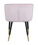 Meridian Furniture Louise Velvet Dining Chair in Pink - £209.13 GBP