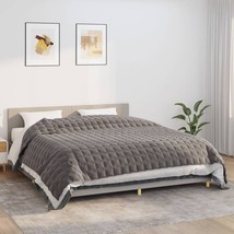  Weighted Blanket Gray 100% brushed polyester microfiber - $201.01 CAD
