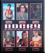 Rocky 8x10 Collage Framed Sylvester Stallone Un Autograph Movie II III IV V VI - £388.45 GBP
