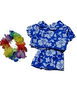 Hawaiian Boy w/Flower Lei Teddy Bear Clothes Outfit Fits Most 14&quot; - 18&quot; ... - £11.94 GBP