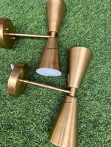 Wall Sconce Brass Mid Century Fixture Italian 1950&#39;S Lamp Lamps Sputnik 1950 - £147.94 GBP