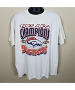 Denver Broncos 1997 AFC Champions T Shirt Size 2XL Vintage 90s Super Bow... - £31.13 GBP