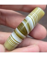 Unique Vintage Old Yemeni Eye Agate Middle Eastern Yellow Agate Bead SP-6 - $1,486.52 MXN
