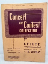 Concert and Contest Collection for C Flute Solo Book by H. Voxman Rubank... - $9.49