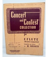 Concert and Contest Collection for C Flute Solo Book by H. Voxman Rubank... - £7.46 GBP