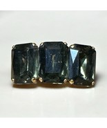 VINTAGE MIRIAM HASKELL BROOCH EMERALD CUT 3-BAR RHINESTONE UNSIGNED PIN ... - $646.96 MXN