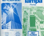 Map of Greater Tampa First Florida Banks 1978 Hillsborough County - $17.82