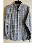 Otto Clothing Co Button Up Dress Shirt Men&#39;s Size XL 44 Long Sleeve Trim... - £19.74 GBP