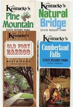 4 Kentucky State Resort Park Brochures Natural Bridge Fort Harrod Cumberland + - £22.80 GBP