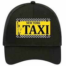 New York Taxi Novelty Black Mesh License Plate Hat - £22.70 GBP