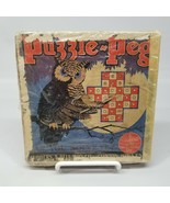 Vintage 1929 Puzzle Peg Game Fifth Edition with Instructions - £14.93 GBP