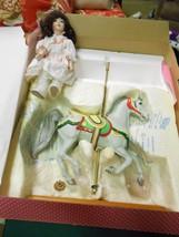 NIB- RARE Treasury Collection PARADISE GALLERIES Doll w/ Carousel Horse.... - £46.97 GBP