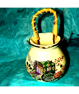 Vintage handmade and hand-painted small pottery vase - $37.99 CAD