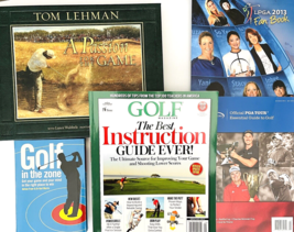 Lot Golf Books 3 Instruction + 1 Tom Lehman Coffee Table + 4x LPGA 2013 ... - £30.66 GBP