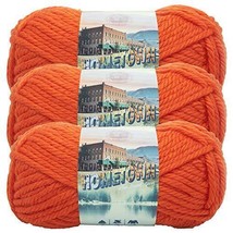 (3 pack) Lion Brand 135-133 Hometown Yarn - Syracuse Orange - £34.71 GBP