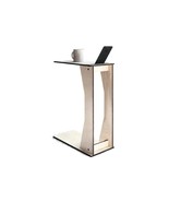 Wood C Table for Sofa Armrest, Slim Over-the-Couch Tray with Smartphone ... - €118,88 EUR