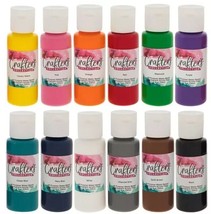 Crafter&#39;s Collection Acrylic Paint - 12 Piece Set - £8.55 GBP