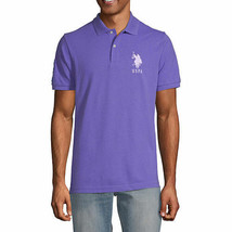 U.S. Polo Assn. Men&#39;s Big Pony Short Sleeve Pique Polo Shirt Small Lavender Hea - £25.89 GBP