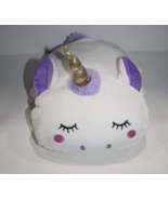Dan Dee Unicorn White Purple Ears Plush Stars Soft Toy Sleep Flat Pillow... - $399.53 MXN