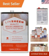 1 Gallon Boiled Linseed Oil for Wood Preservation &amp; Finishing - Easy App... - $67.49