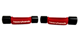 Lot of 2 AMF HeavyHands Red Dumbbell and Two Sets of Black Hand Weights 3LB - $55.76 CAD
