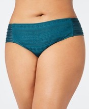 BECCA ETC Womens Plus Size Crochet Side Tab Bikini Bottoms Color Forest Size 2X - £33.27 GBP