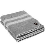 Thick Alpaca Wool Blanket Heavyweight Wool Blanket Camping Queen Size Gray - $98.99