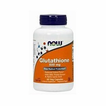 NOW Supplements, Glutathione 500 mg, With Milk Thistle Extract &amp; Alpha Lipoic... - £26.57 GBP