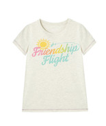 NWT Peek Toddler Girls Friendship Flight Tees Grey Size 8 - £8.86 GBP