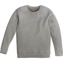 Hanes Boys Fleece Crew Sweatshirt Size Small 6-7 Oxford Gray Fresh IQ - £7.89 GBP