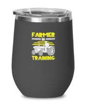 Wine Tumbler Stainless Steel Funny Farmer In Training Tractor  - £26.33 GBP