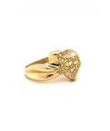 10k Gold Texas Nugget Ring with Stone in Houston - £165.24 GBP