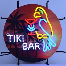 Tiki Bar Junior Man Cave Decor Home Office LED Decor Neon Sign 17&quot;x17&quot; 5SMLTK - $229.99