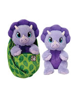 Triceratops Dinosaur Swaddle Babies Plush Toy Keepsake &amp; Baby Sling Carr... - $24.49