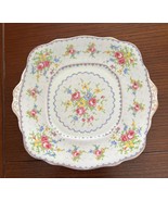 Vintage Royal Albert Petit Point Bone China Cake Plate 9 3/4&quot; Scalloped ... - $27.06 CAD