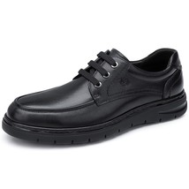 Winter Shoes Men&#39;s Genuine Leather Lace-up Men  Business Casual Shoes British Lu - £99.75 GBP