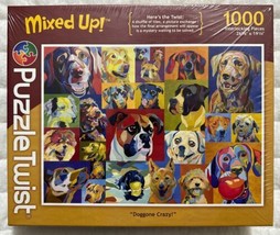 Puzzle Twist Doggone Crazy! Mixed Up Jigsaw 1000 Piece 26x19 Puppies New... - $14.98